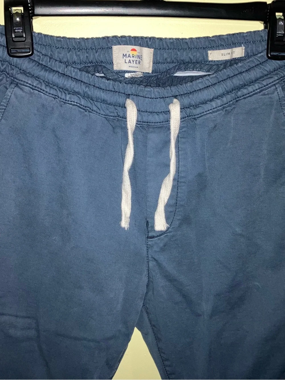 Marine Layer Saturday slim beach pants joggers casual blue size M medium - Picture 5 of 11